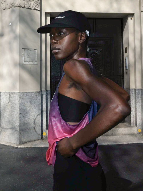 UNISEX PACE TRACE SINGLET - 6 COLORS PURPLE