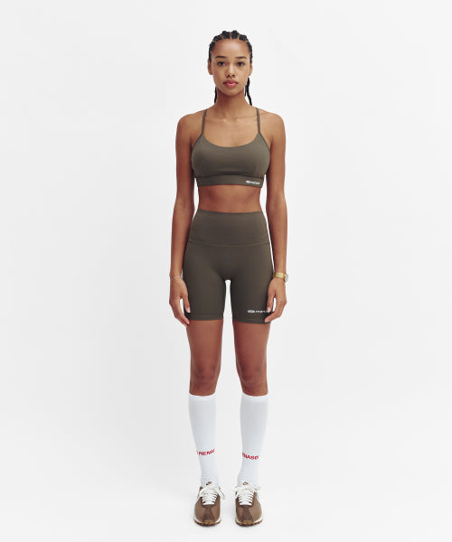 HIGH WAISTED BIKER LEGGINGS - 4 COLORS KHAKI
