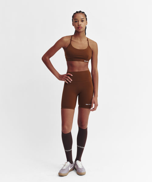 HIGH WAISTED BIKER LEGGINGS - 4 COLORS BROWN