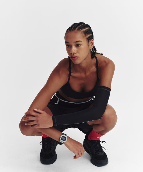 CROSS STRAP BRA TOP - 4 COLORS BLACK