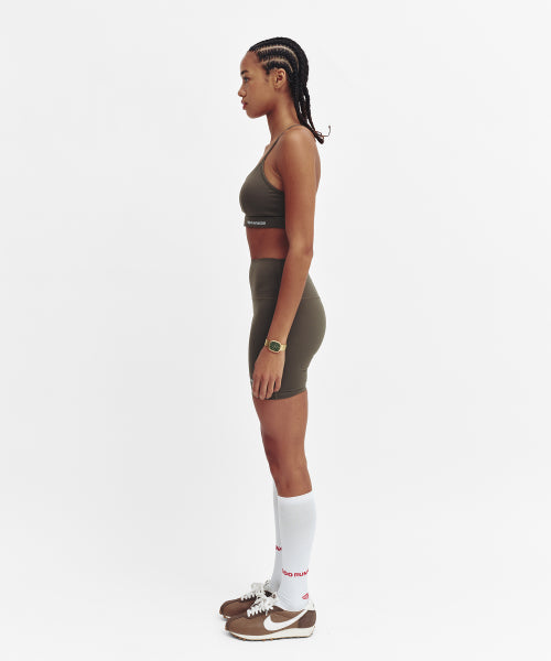 CROSS STRAP BRA TOP - 4 COLORS KHAKI