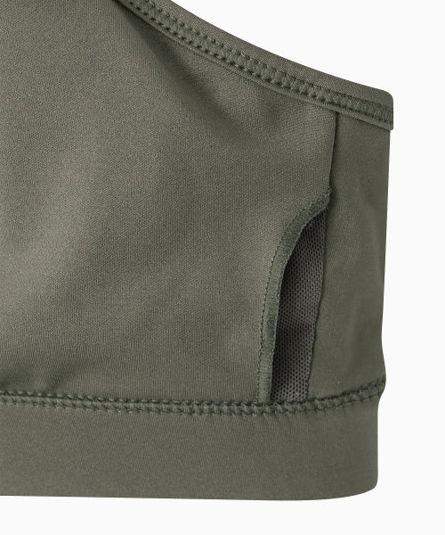 CROSS STRAP BRA TOP - 4 COLORS KHAKI