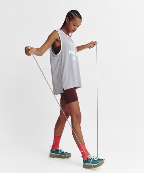 MESH RUNNER CLUB SLEEVELESS TOP - 5 COLORS GREY
