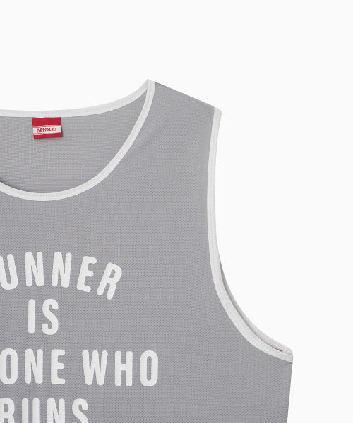 MESH RUNNER CLUB SLEEVELESS TOP - 5 COLORS GREY
