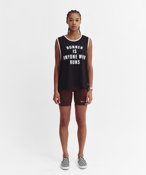 MESH RUNNER CLUB SLEEVELESS TOP - 5 COLORS BLACK