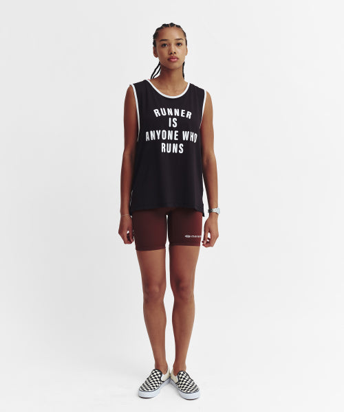 MESH RUNNER CLUB SLEEVELESS TOP - 5 COLORS BLACK