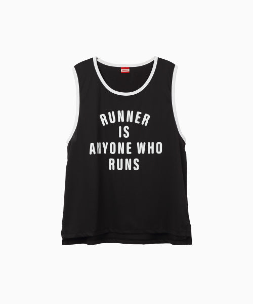 MESH RUNNER CLUB SLEEVELESS TOP - 5 COLORS BLACK