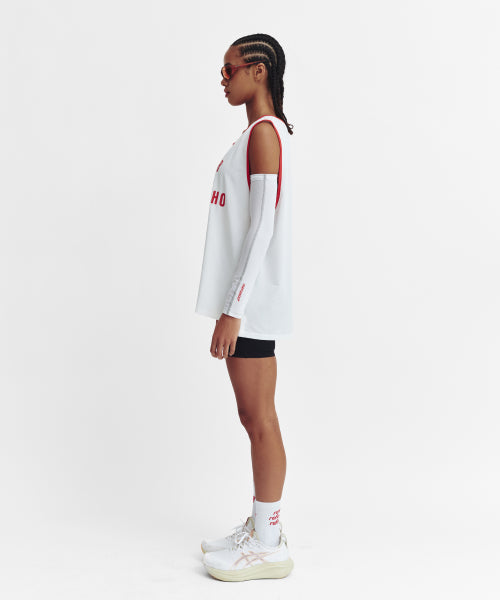 MESH RUNNER CLUB SLEEVELESS TOP - 5 COLORS WHITE