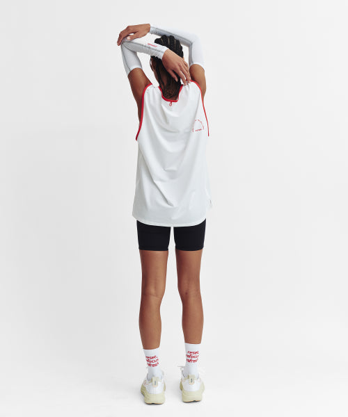 MESH RUNNER CLUB SLEEVELESS TOP - 5 COLORS WHITE