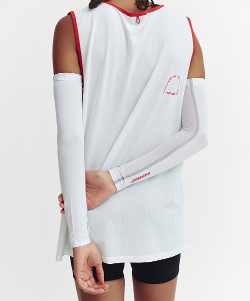MESH RUNNER CLUB SLEEVELESS TOP - 5 COLORS WHITE