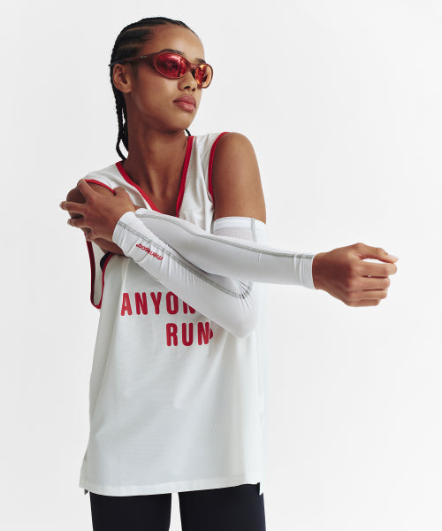 MESH RUNNER CLUB SLEEVELESS TOP - 5 COLORS WHITE
