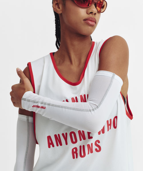 MESH RUNNER CLUB SLEEVELESS TOP - 5 COLORS WHITE