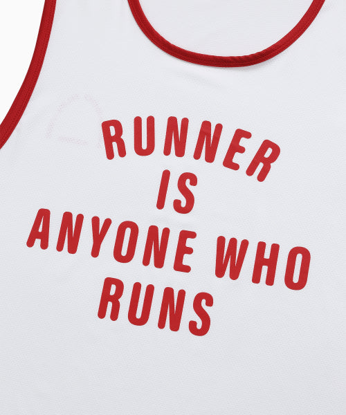 MESH RUNNER CLUB SLEEVELESS TOP - 5 COLORS WHITE