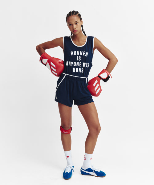MESH RUNNER CLUB SLEEVELESS TOP - 5 COLORS NAVY