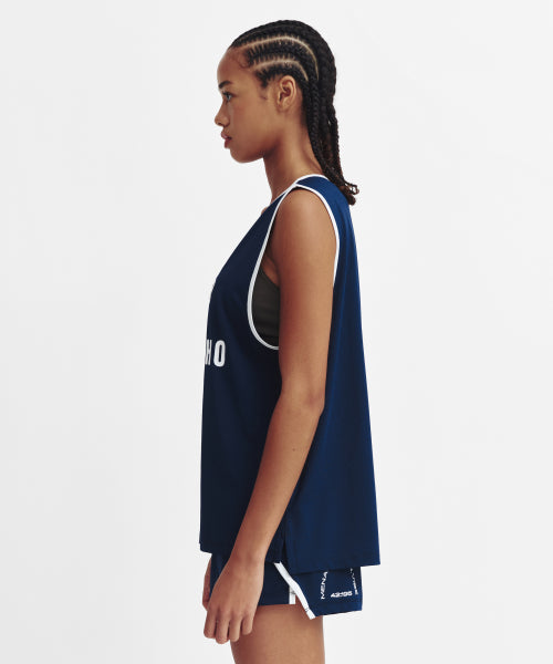 MESH RUNNER CLUB SLEEVELESS TOP - 5 COLORS NAVY