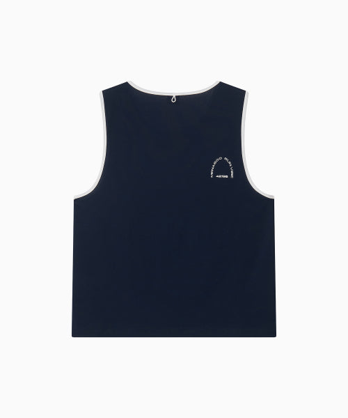 MESH RUNNER CLUB SLEEVELESS TOP - 5 COLORS NAVY
