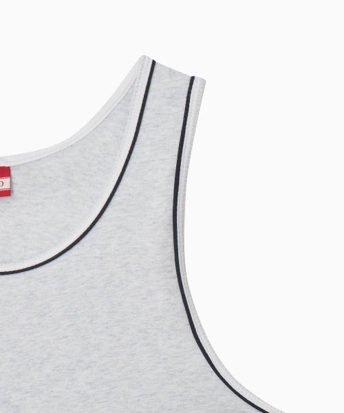 SIGNATURE DOUBLE BINDING SLEEVELESS TOP - 5 COLORS MELANGE