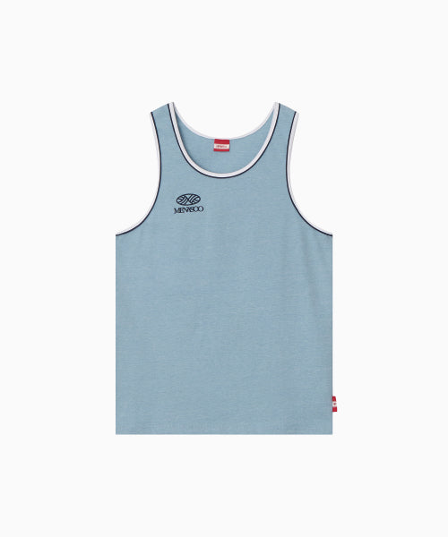 SIGNATURE DOUBLE BINDING SLEEVELESS TOP - 5 COLORS BLUE