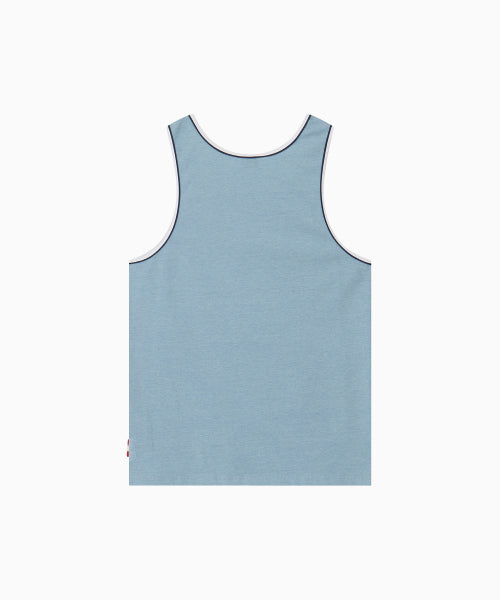SIGNATURE DOUBLE BINDING SLEEVELESS TOP - 5 COLORS BLUE