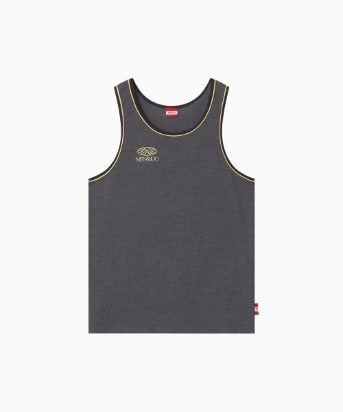 SIGNATURE DOUBLE BINDING SLEEVELESS TOP - 5 COLORS CHARCOAL