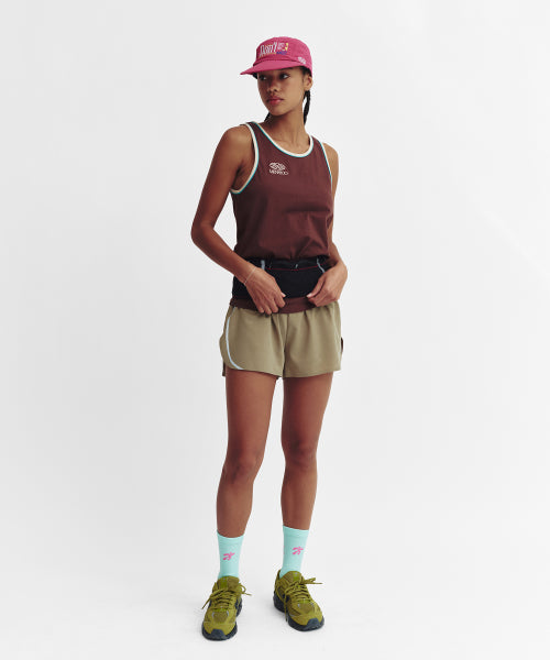 SIGNATURE DOUBLE BINDING SLEEVELESS TOP - 5 COLORS BROWN