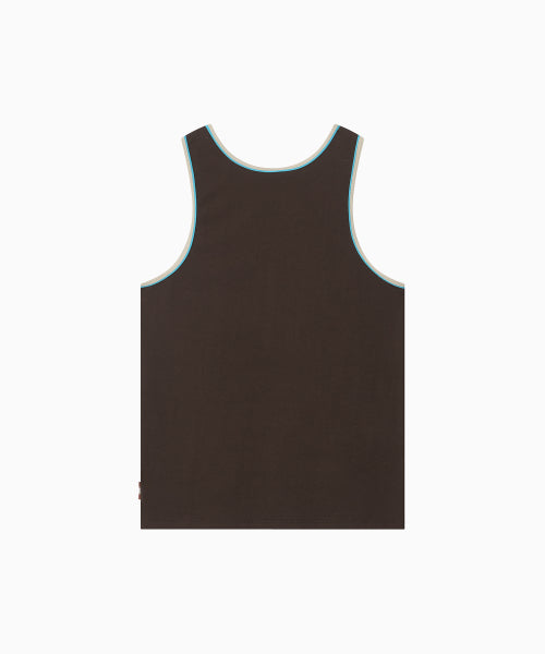 SIGNATURE DOUBLE BINDING SLEEVELESS TOP - 5 COLORS BROWN