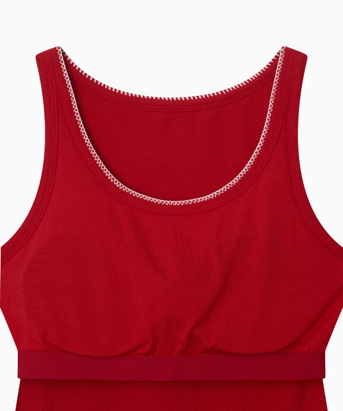 SOFT MERROW BRA TOP - 3 COLORS RED