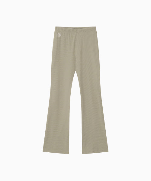 MOVE FIT BOOTCUT RIBBED PANTS - 3 COLORS BEIGE