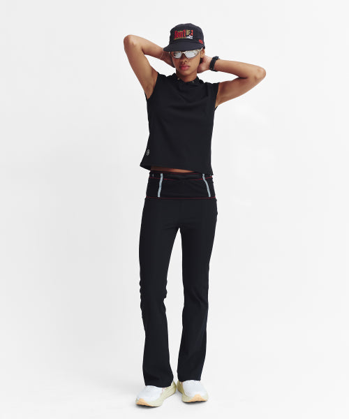 MOVE FIT BOOTCUT RIBBED PANTS - 3 COLORS BLACK