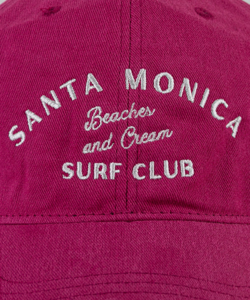 SANTA MONICA COTTON BALL CAP-RED - 12 COLORS AS SHOWN