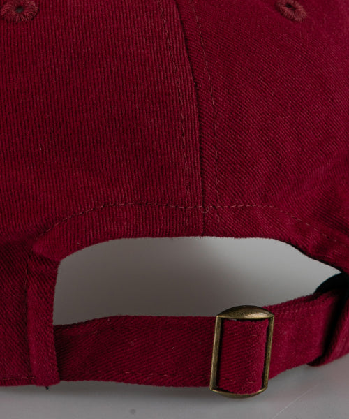 SANTA MONICA COTTON BALL CAP-RED - 12 COLORS WINE