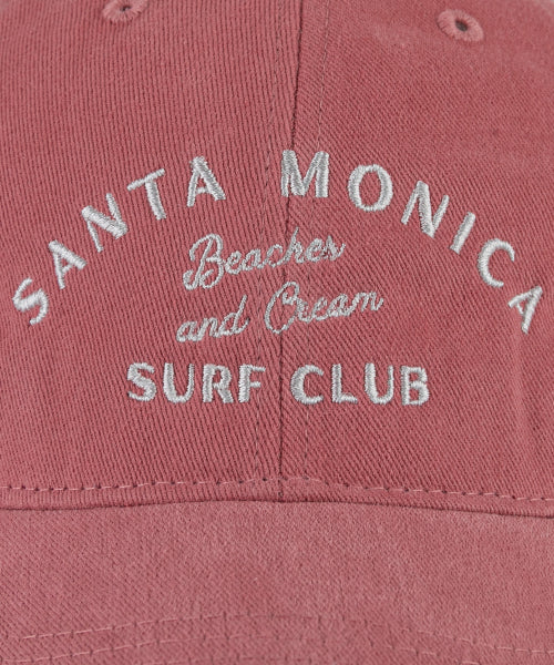 SANTA MONICA COTTON BALL CAP-RED - 12 COLORS PINK