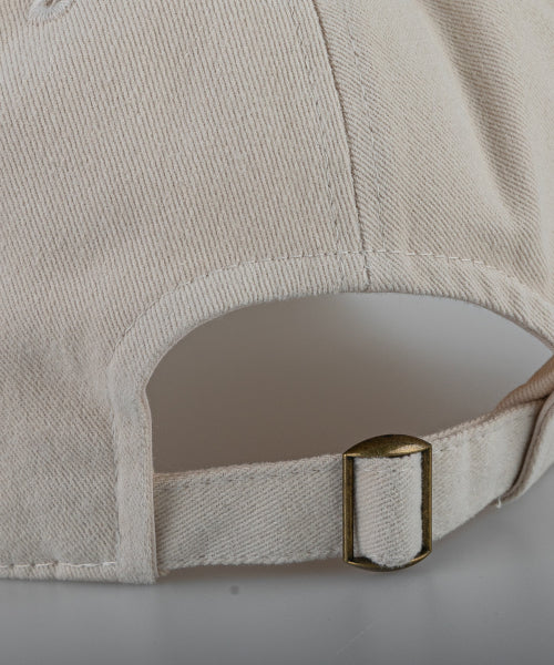 SANTA MONICA COTTON BALL CAP-RED - 12 COLORS BEIGE