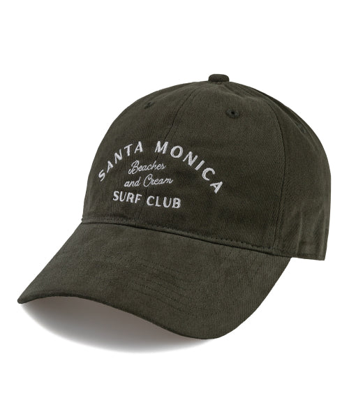 SANTA MONICA COTTON BALL CAP-RED - 12 COLORS KHAKI