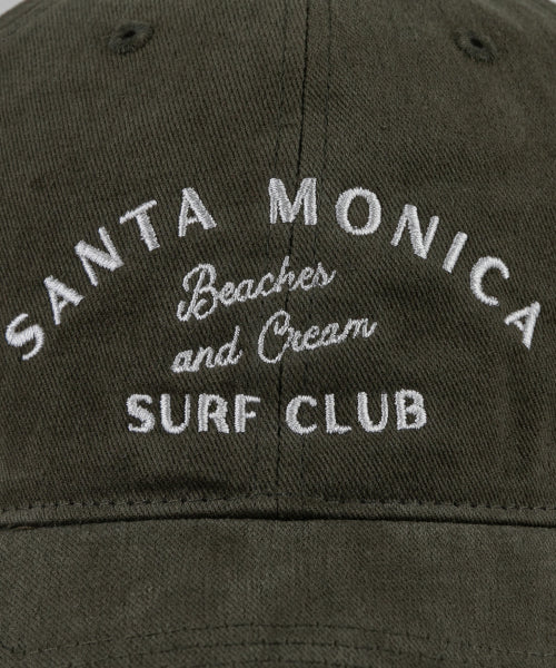 SANTA MONICA COTTON BALL CAP-RED - 12 COLORS KHAKI