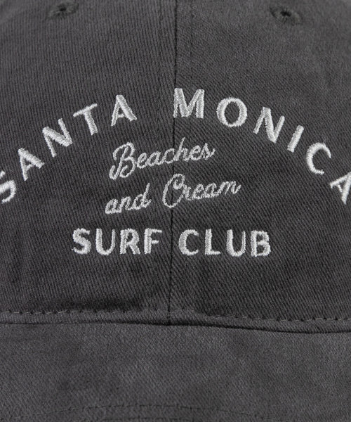 SANTA MONICA COTTON BALL CAP-RED - 12 COLORS CHARCOAL