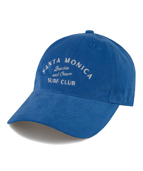 SANTA MONICA COTTON BALL CAP-RED - 12 COLORS BLUE