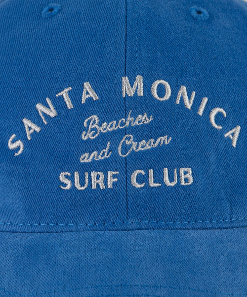 SANTA MONICA COTTON BALL CAP-RED - 12 COLORS BLUE