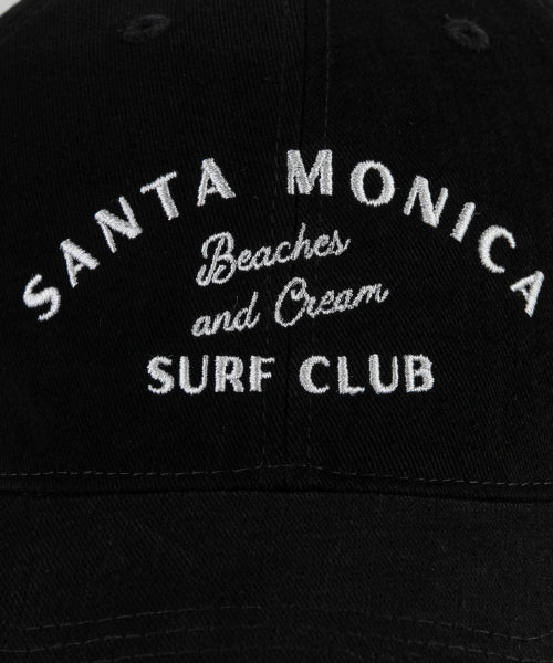 SANTA MONICA COTTON BALL CAP-RED - 12 COLORS BLACK