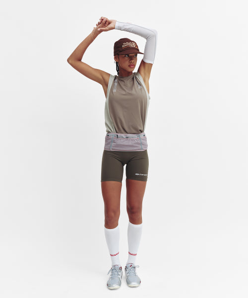 REFOCUS MESH SLEEVELESS TOP - 6 COLORS KHAKI