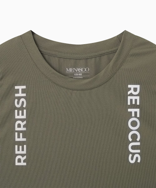 REFOCUS MESH SLEEVELESS TOP - 6 COLORS KHAKI
