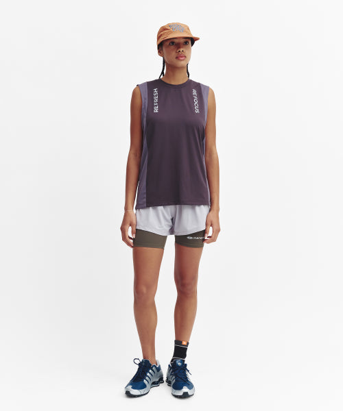 REFOCUS MESH SLEEVELESS TOP - 6 COLORS CHARCOAL