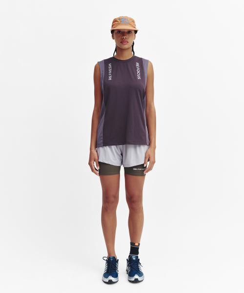 REFOCUS MESH SLEEVELESS TOP - 6 COLORS CHARCOAL