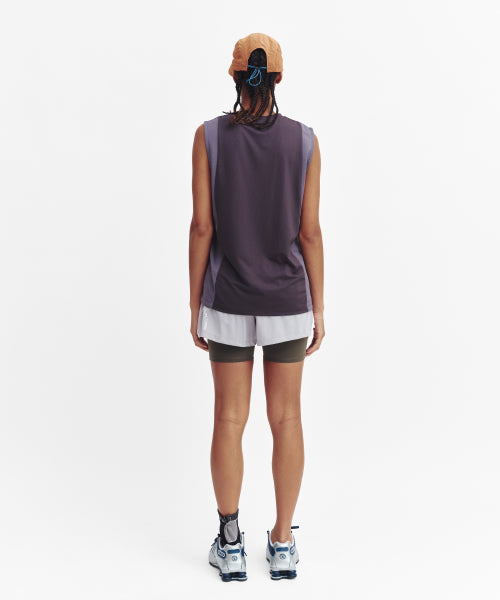 REFOCUS MESH SLEEVELESS TOP - 6 COLORS CHARCOAL