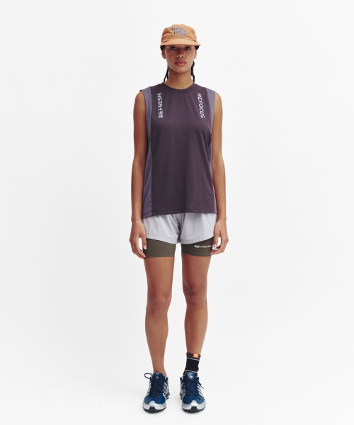 REFOCUS MESH SLEEVELESS TOP - 6 COLORS CHARCOAL