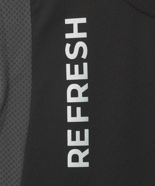 REFOCUS MESH SLEEVELESS TOP - 6 COLORS CHARCOAL