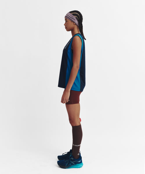 REFOCUS MESH SLEEVELESS TOP - 6 COLORS NAVY