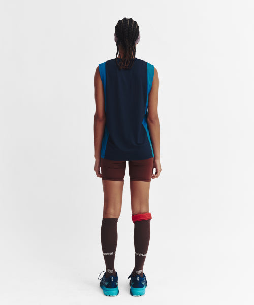 REFOCUS MESH SLEEVELESS TOP - 6 COLORS NAVY