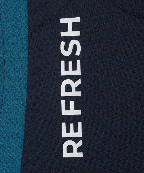 REFOCUS MESH SLEEVELESS TOP - 6 COLORS NAVY