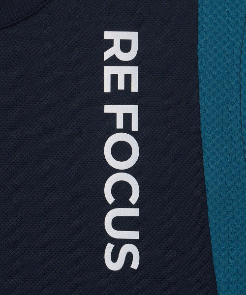 REFOCUS MESH SLEEVELESS TOP - 6 COLORS NAVY